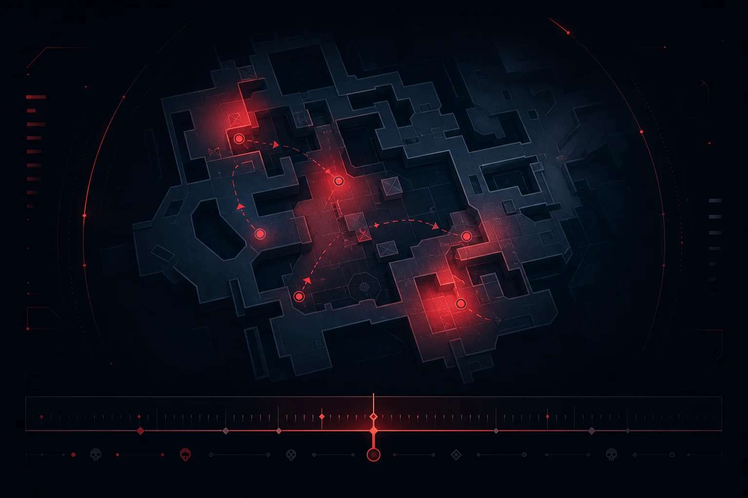 Tactical map analysis visualization